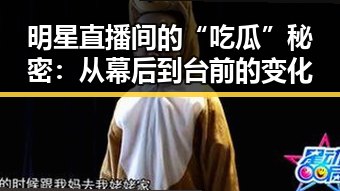 明星直播间的“吃瓜”秘密：从幕后到台前的变化